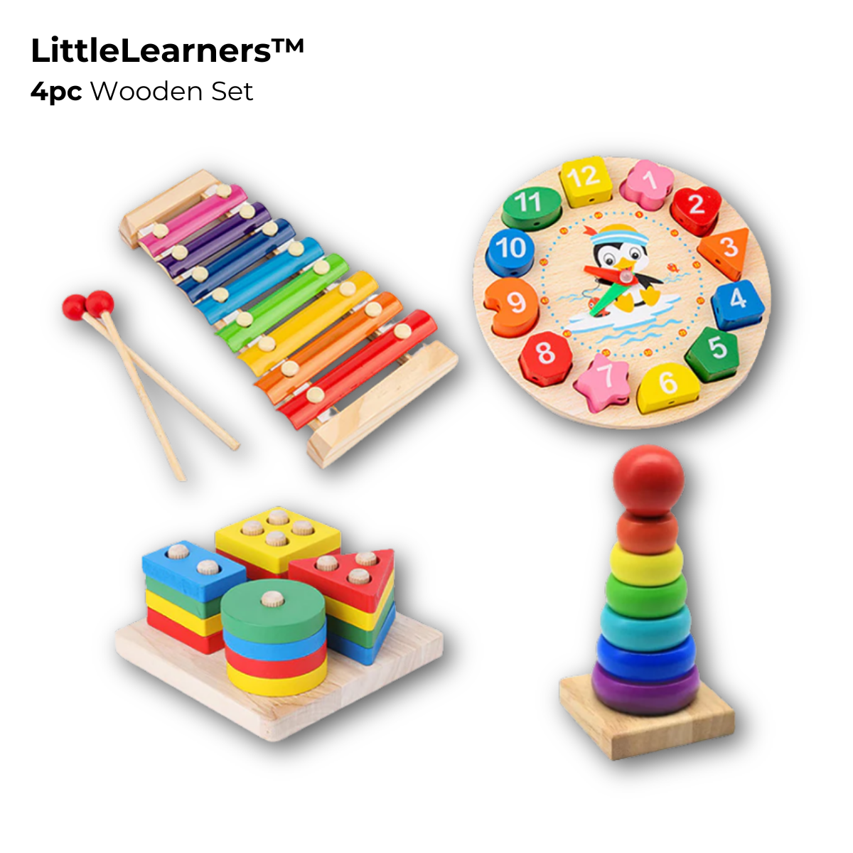 LIttleLearners™ Wooden Educational Toy Gift Set