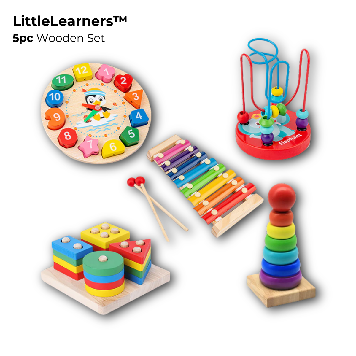 LIttleLearners™ Wooden Educational Toy Gift Set