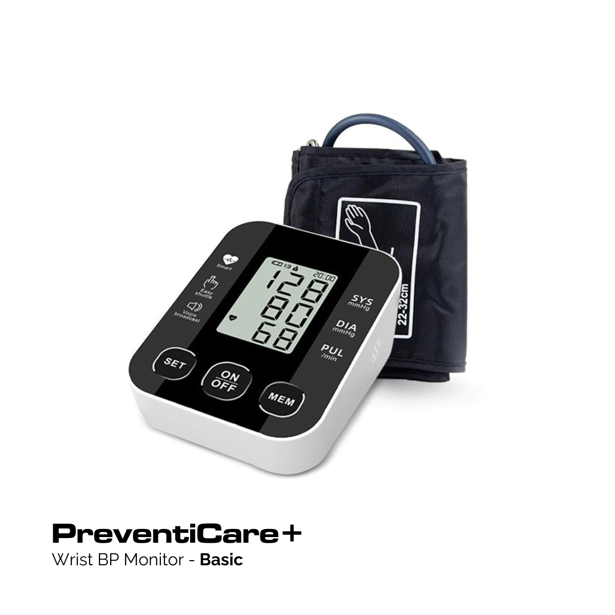 PreventiCare+ Wrist BP Monitor